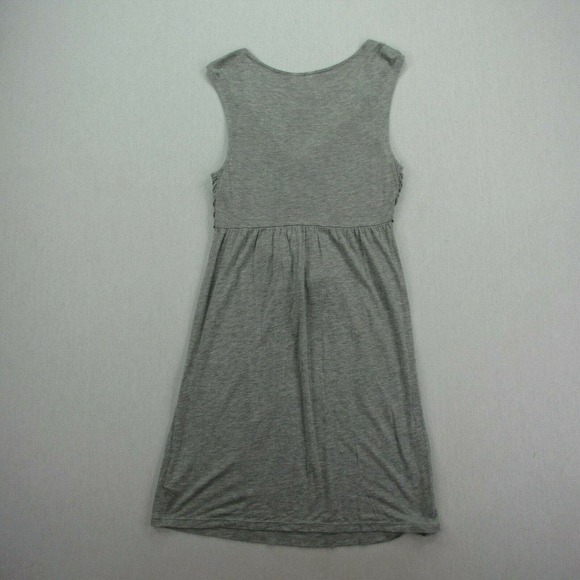 CC - Anthropologie Eloise Dress Women Small Solid Gray Sleeveless Twist Lace NWT - Picture 3 of 9